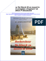 full download Rechercheur De Klerck 05 En Moord In Scene Not Complete A Fragment 1St Edition P Dieudonne online full chapter pdf 