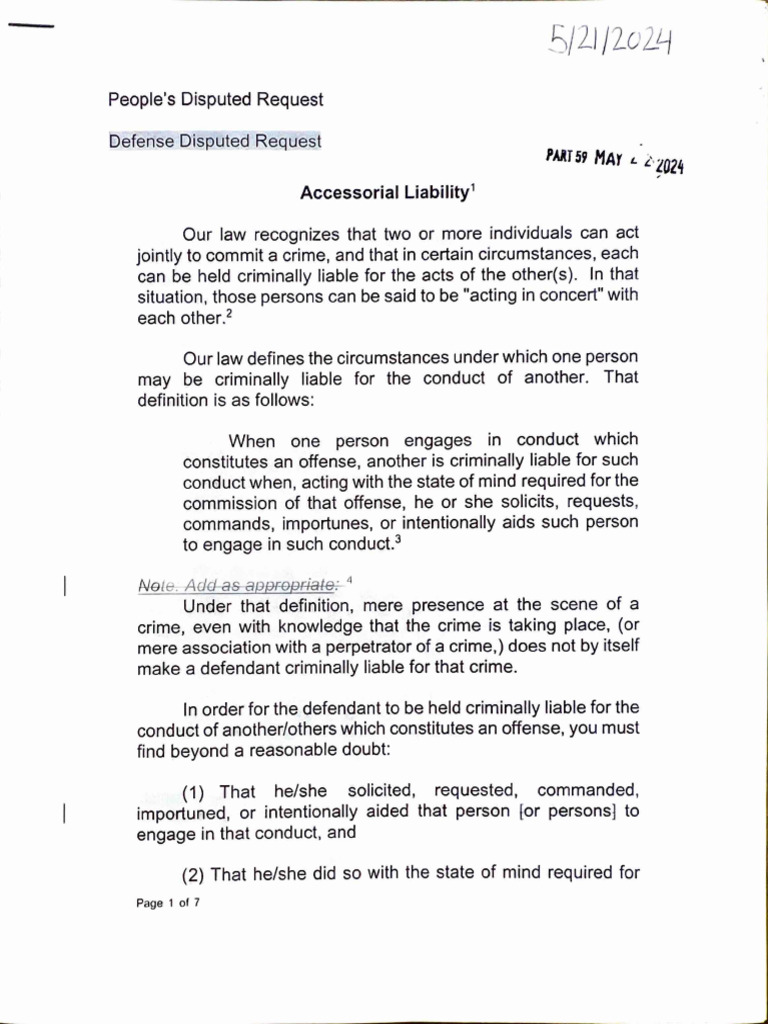 Understanding Accessorial Liability | PDF | Aiding And Abetting | Crimes