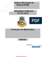 Professor de Matematica