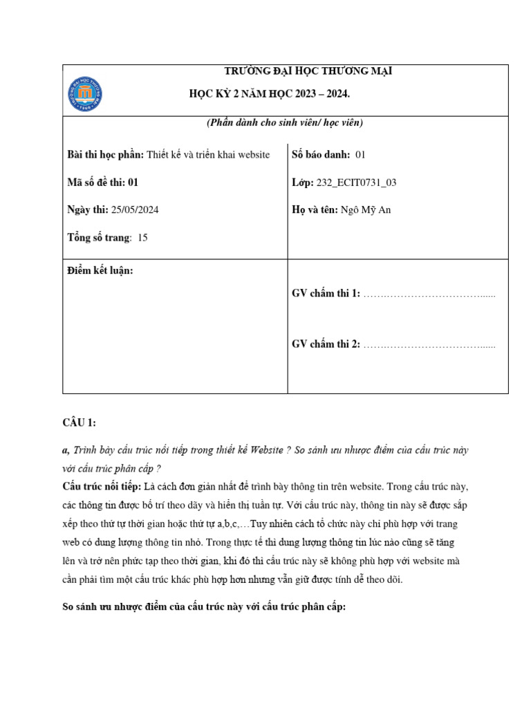 thiết kế và triển khai website | PDF