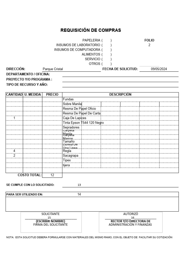 REQUISICION | PDF