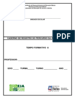 Caderno de Registro - 2º Tempo Formativo