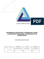 002-Pr-Sso-01 Programa de Proteccion y Prevencion Contra La Exposicion Ocupacional A Radiacion Uv de Origen Solar