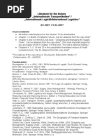 ITK SS07 Literaturliste  Stand 0407