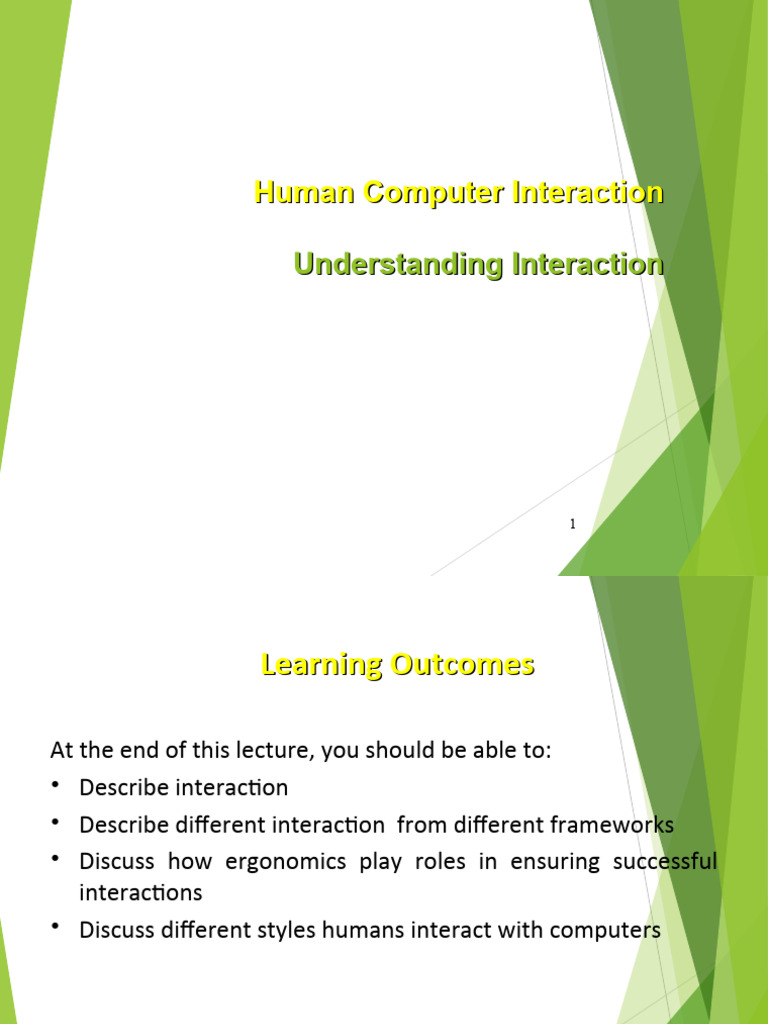 Human-Computer Interaction Overview | PDF | Menu (Computing) | Human ...