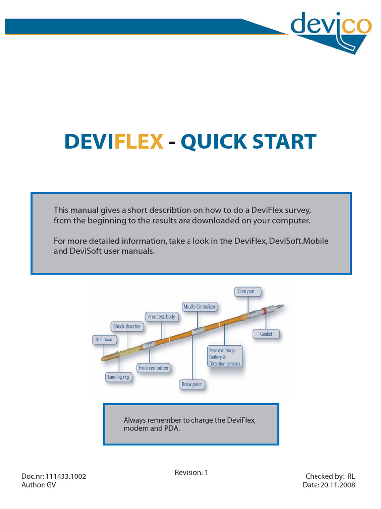Deviflex Quickstart English | PDF | Personal Digital Assistant | Computing
