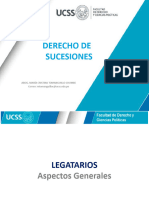 DERECHO DE SUCESIONES UCSS (Los Legatarios - Los Legados)