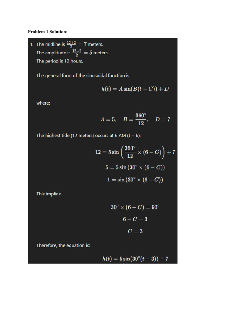 Trig Word Problem Solver