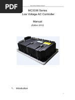 MC3818 AC Motor Controller Manual | PDF | Relay | Switch