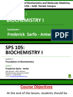 Biochemistry Lecture 1 - Iddris
