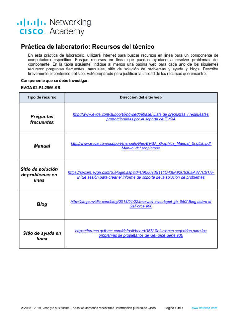 14.1.1.2 Lab - Technician Resources | PDF | Informática