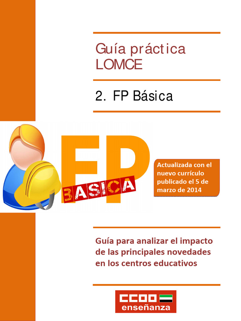 6) Guia Practica LOMCE (FPB) | PDF | Educación primaria | Enseñando
