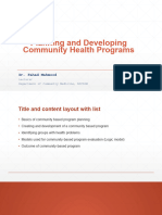 NIPSOM - 4 - Planning and Developing Community Health Programs