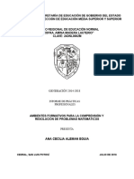 Ambientes Formativos para La Comprensión y Resolución de Problemas Matemáticos