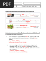 Poids Brut, Net et Tare : Exercices | PDF