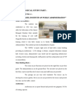 Pronological Study Part:: Case Study No. 1: "Sardar Patel Institute of Public Administration"