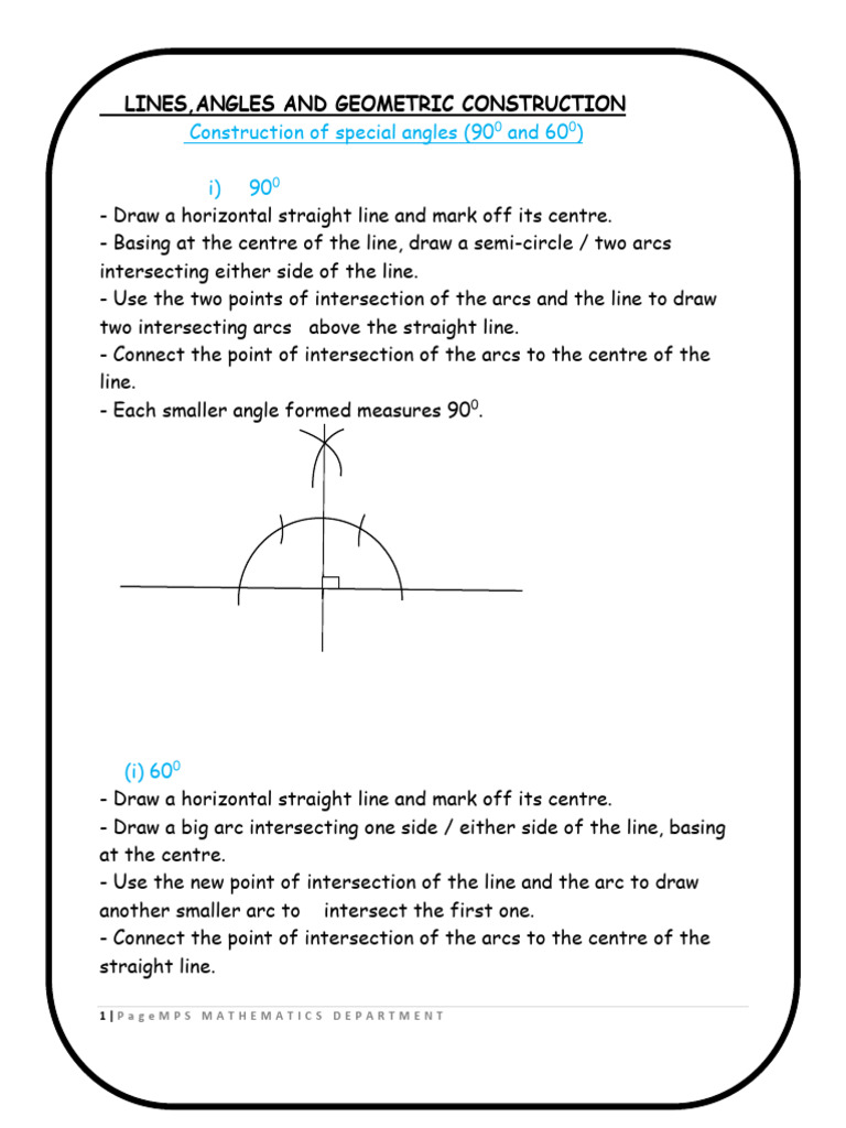 Geometric Construction Techniques | PDF | Triangle | Polygon