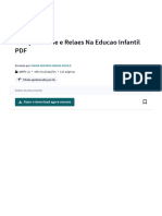 Complexidade e Relaçoes Na Educao Infantil PDF | PDF | Complexidade | Interdisciplinaridade