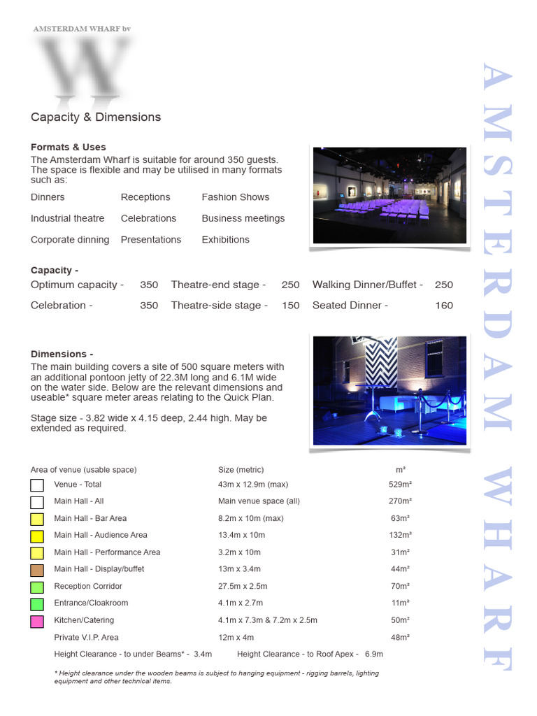 Capacity & Dimensions X | PDF | Buildings And Structures