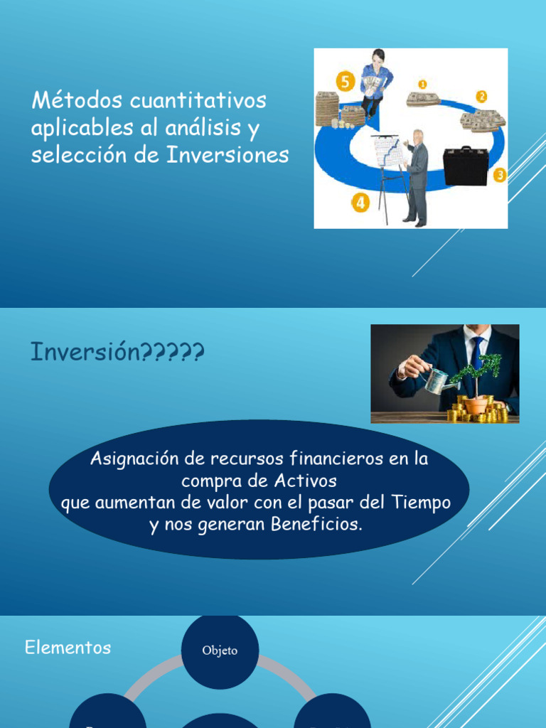 Métodos Cuantitativos para Inversiones | PDF | Contabilidad | Inversiones