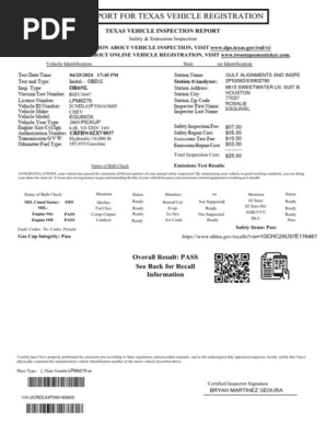 自動車 Smokespew Order page FM-A Inspección TX 00976 | PDF | National Highway Traffic Safety