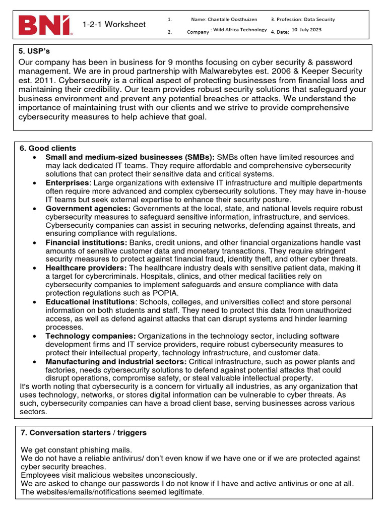 Cybersecurity Solutions for Businesses | PDF | Computer Security | Security