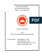 Thiết kế và thực thi hệ thống phát hiện xâm nhập CSDL (Design and implementation of database intrusion detection system for security in database)