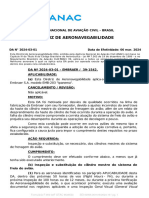 Diretriz de Aeronavegabilidade: DA #2024-03-01 Data de Efetividade: 06 Mar. 2024