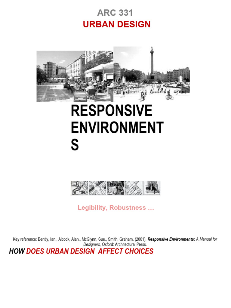 Responsive Environments 2 - Variety - Robustness | PDF | Urban Design ...
