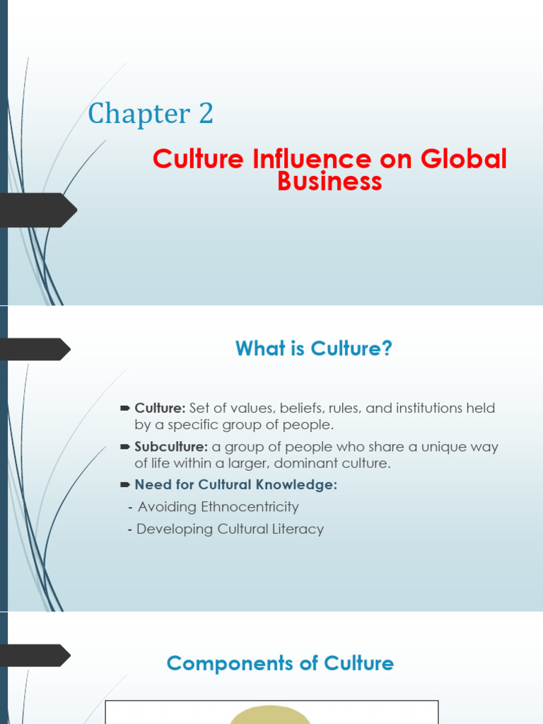 Culture's Impact on Global Business | PDF | Attitude (Psychology ...