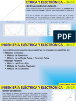 Métodos de Solución de Ecuaciones No Lineales