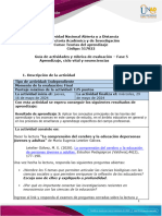 Guía de Actividades y Rúbrica de Evaluación - Unidad 3 - Evaluación Final - Fase 5 - Aprendizaje, Ciclo Vital y Neurociencias