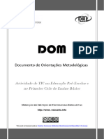 Documento de Orientações Metodológicas: Actividade de TIC Na Educação Pré-Escolar e No Primeiro Ciclo Do Ensino Básico