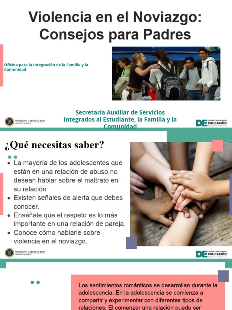 Consejos para Padres sobre Violencia en el Noviazgo | PDF | Violencia ...