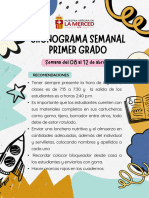 Cronograma Semanal 08 Al 12 de Abril