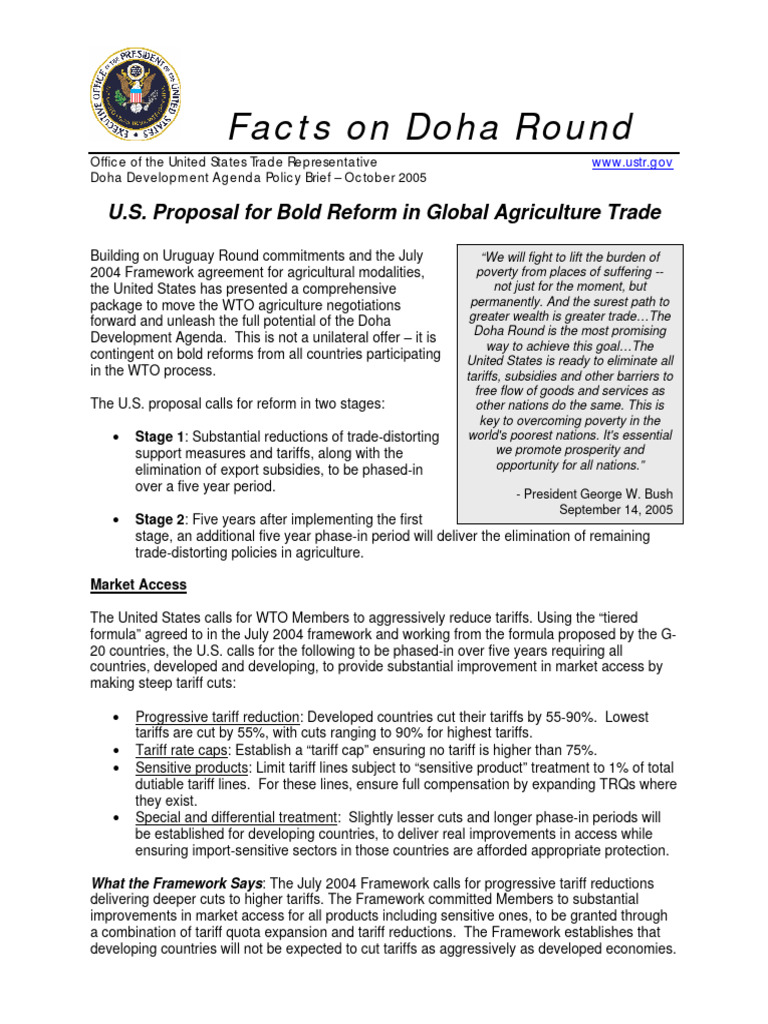 Cartadegenebraoutubro7 05 Anexo3 | PDF | Doha Development Round | World ...