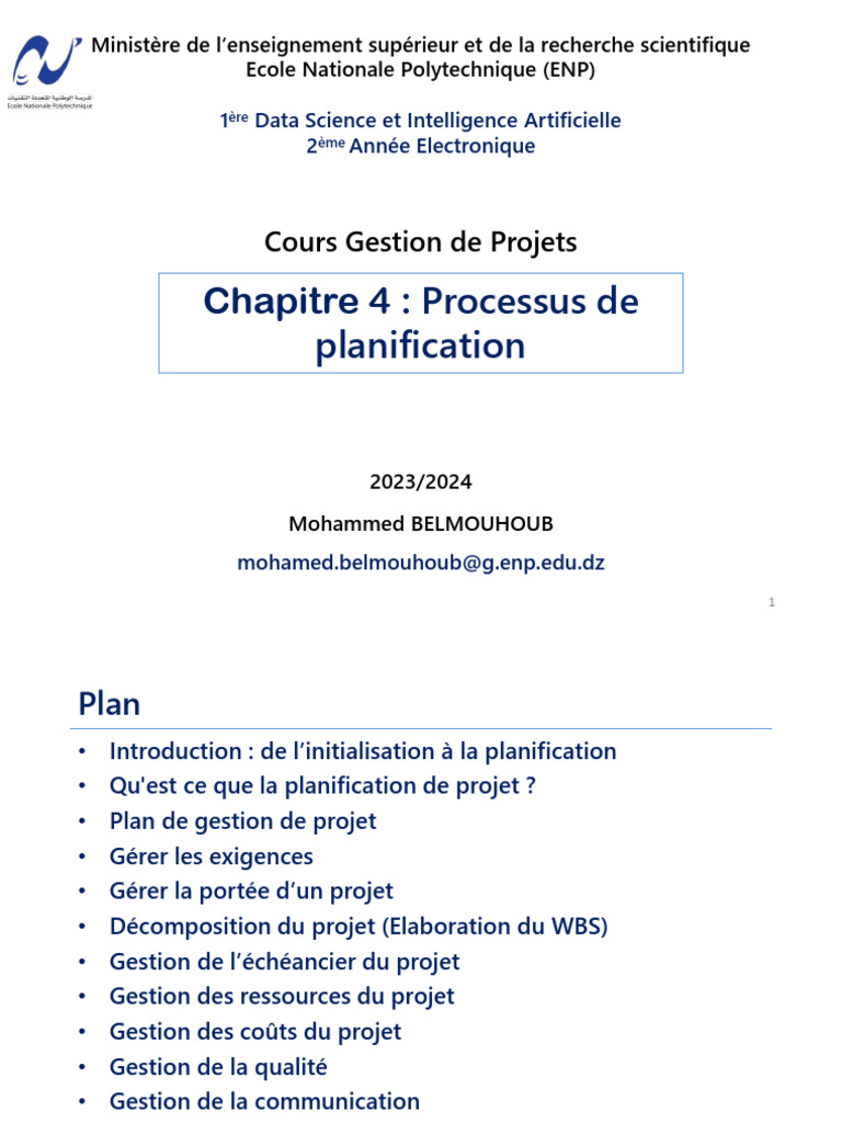 Planification de Projet : Guide Complet | PDF | Gestion de projet ...