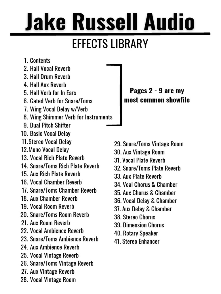 Effects Pdf Equalization Audio Sound