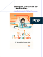 Full Download Strategi Pembelajaran DR Wahyudin Nur Nasution M Ag Online Full Chapter PDF