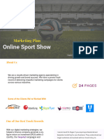 Marketing Plan For Sport Show