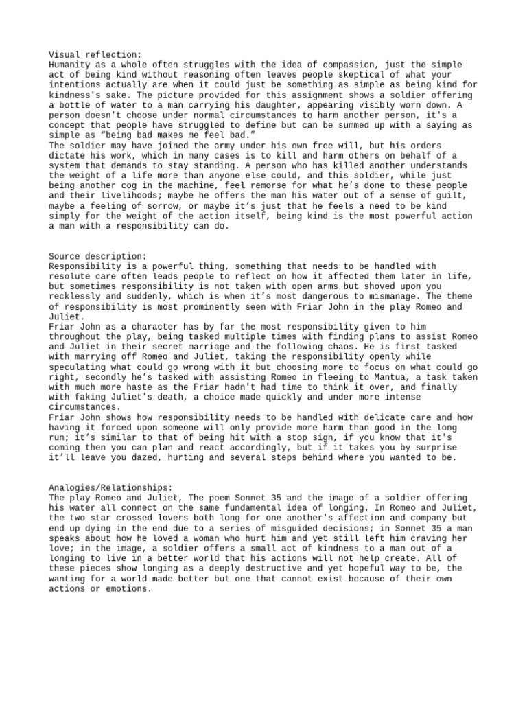 ELA 10-2 Assessment | PDF | Romeo And Juliet | Psychology