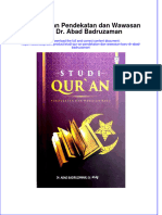 Ebookstep - 933full Download Studi Qur An Pendekatan Dan Wawasan Baru DR Abad Badruzaman Online Full Chapter PDF