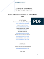 Proceso de Enfermería en Pacientes Con Diabetes Mellitus Tipo II