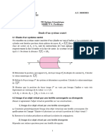 Etude D'un Système Centré: Penser À Représenter L'objet Virtuel en Pointillés Sur Vos Constructions