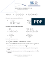 Listado de Ejercicios Inmt - 12 Primera Prueba