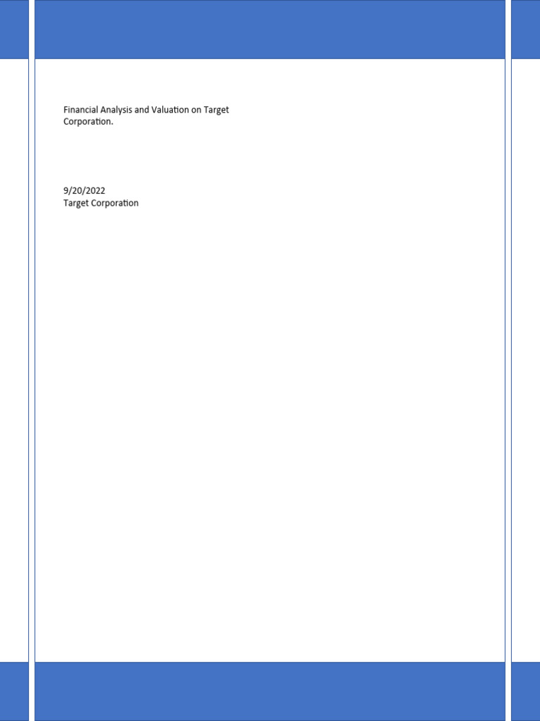 Target Corporation Financial Analysis | PDF | Pharmaceutical Industry ...