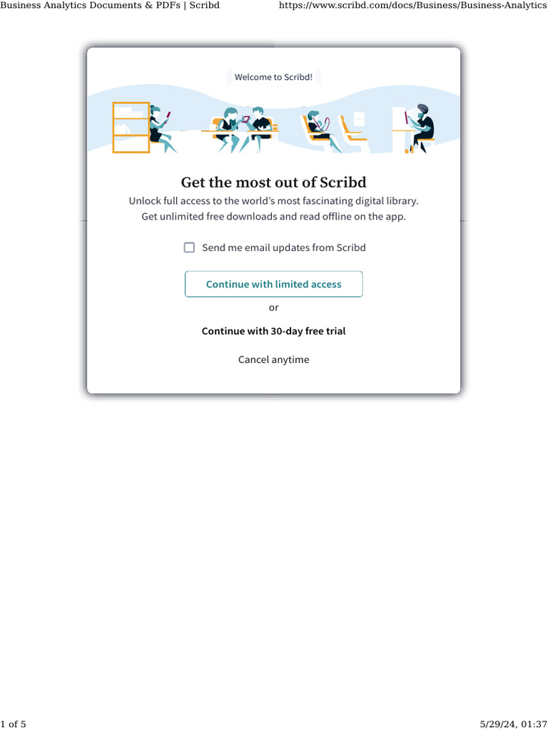 Business Analytics Resources on Scribd | PDF | Scribd | E Commerce