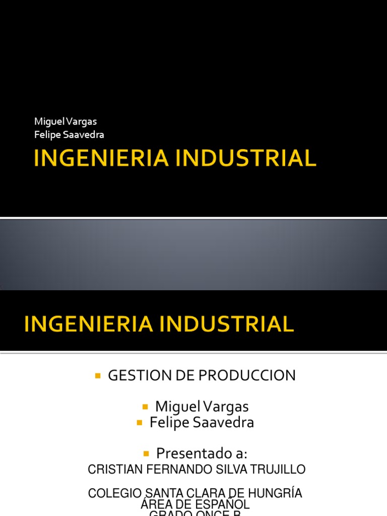Importancia de la Ingeniería Industrial | PDF | Ingeniería Industrial