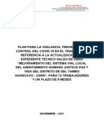 Plan de Contingencia Frente Al Covid-19 JPV 2022