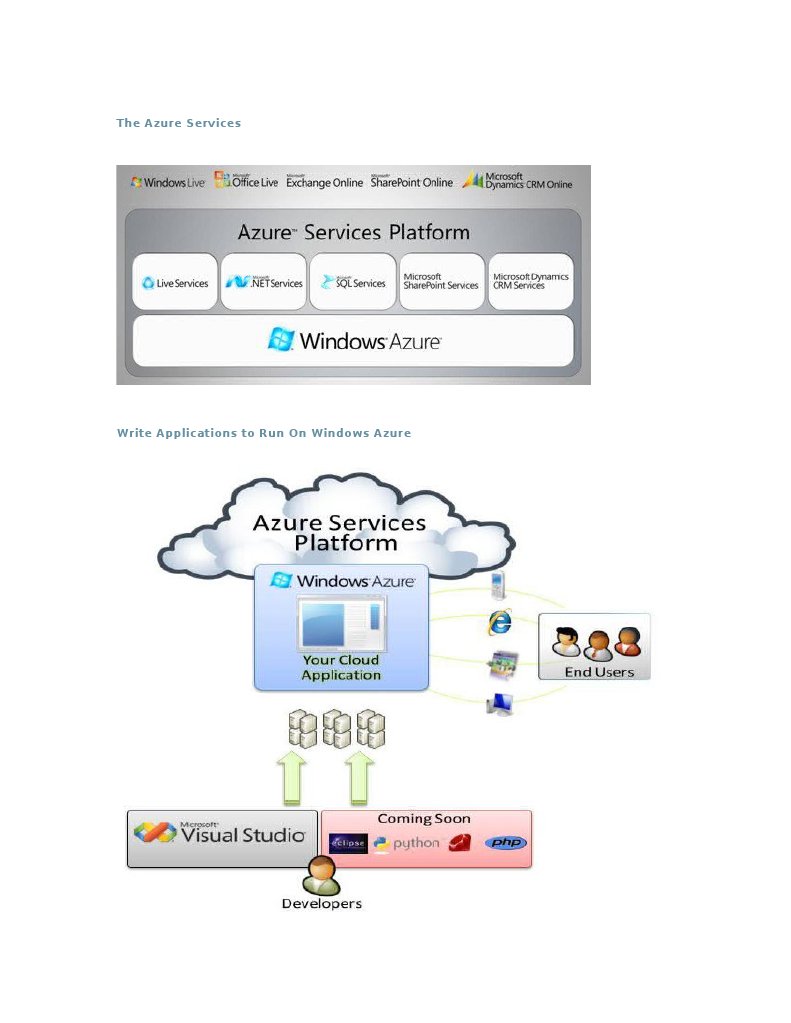 Azure Services for Pictorial Applications | PDF